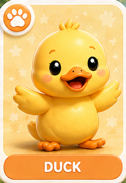 Duck character card
