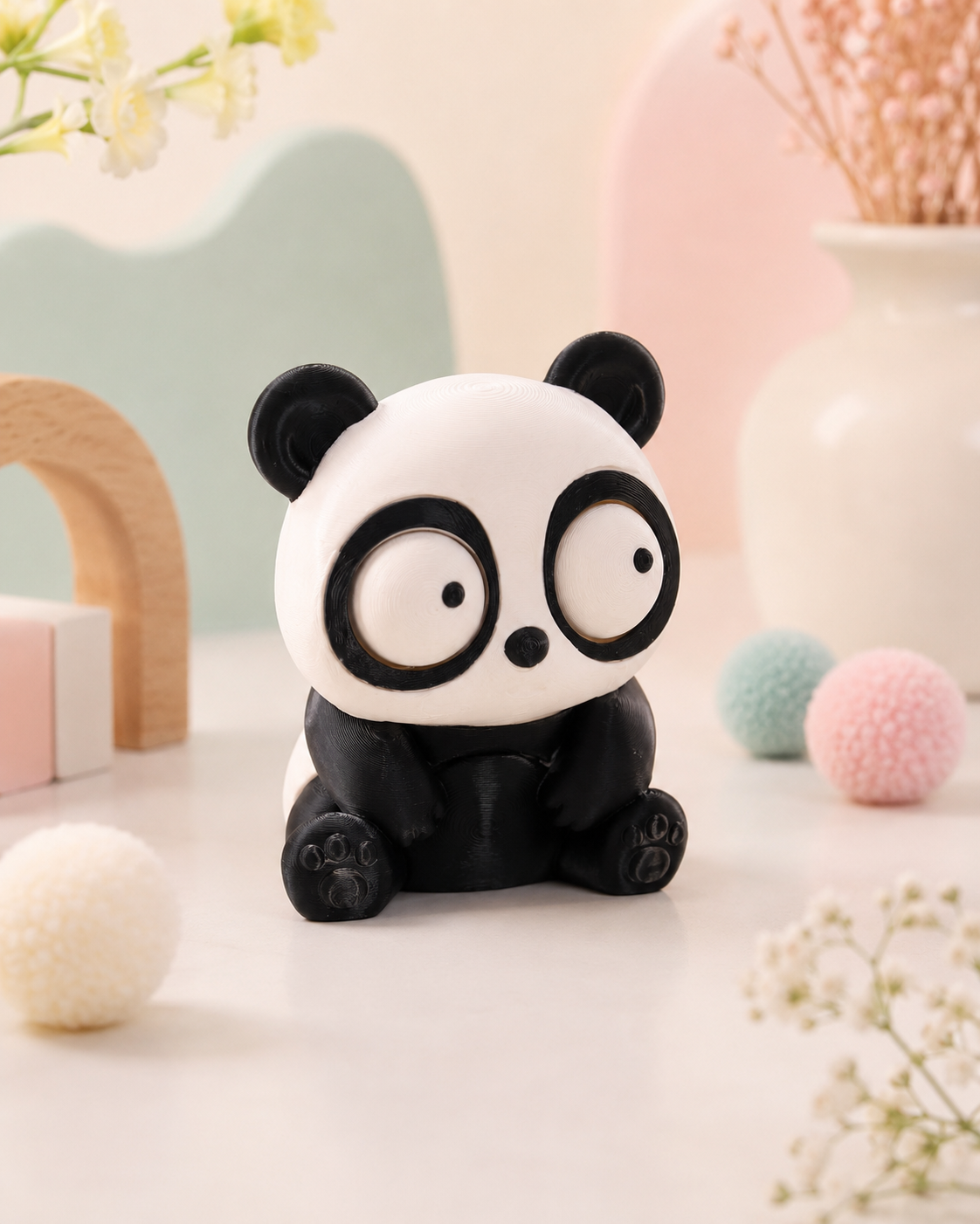 Black and white panda Pipimal